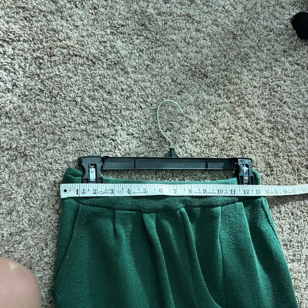 Free People Freya Emerald Spell Knit Linen Sweater Jogger Pant Size SP - Picture 14 of 15